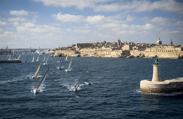 Start of the Rolex Middle Sea Race 2012 - Photo by: Rolex / Kurt Arrigo