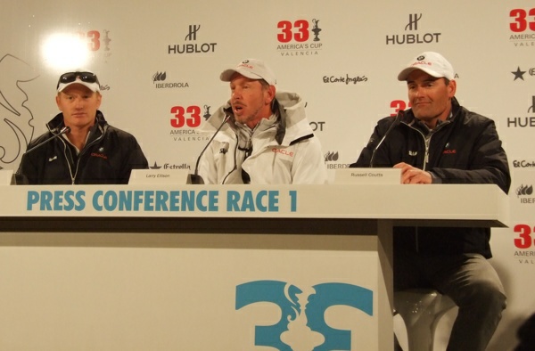 AC33 - R1 - Pressekonferenz - Team BMW-Oracle Racing - Photocopyright: SailingAnarchy.de