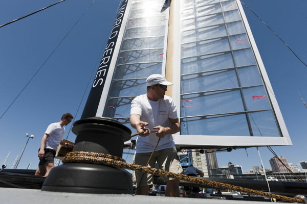 16/01/2011 - Auckland (NZL) - 34th America's Cup - AC45 finalization - Author: Gilles Martin-Raget