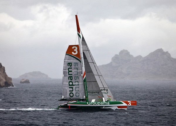 Mediterranean record: Groupama 3 has set off - 2009/05/15 -  Guilain GRENIER / Sea & Co 