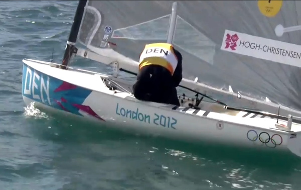 Olympische Spiele London 2012 - Hogh-Christiansen gewinnt Silber im Finn - Screenshot  BBC