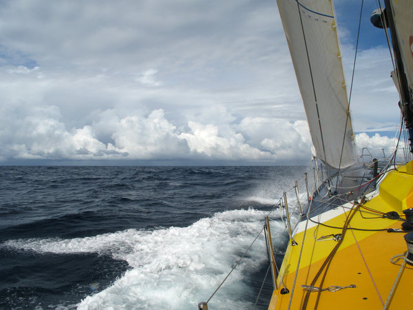  Rain clouds ahead for Team Russia, on leg 3 of the Volvo Ocean Race from India to Singapore - Photocredit: Sergey Bogdanov/Team Russia/Volvo Ocean Race