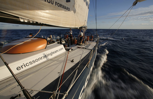 The final stages onboard Ericsson 3, on leg 5 of the Volvo Ocean Race, from Qingdao to Rio de Janeiro