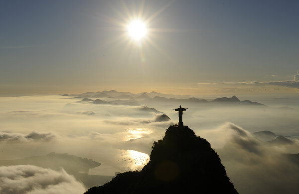 Chris the Redeemer otop Corcovado mountain, Rio de Janeiro -  Photocredit: Rick Tomlinson/Volvo Ocean Race
