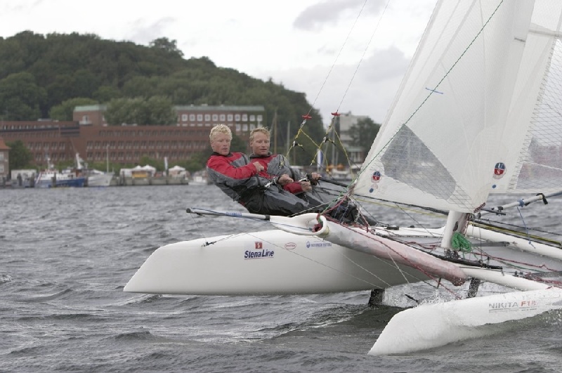 Cupper Besieger Walther mit NikitaF18 whrend Speed Cup.          Foto: Rolf Whrle/ASV