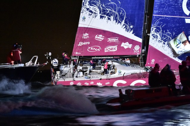 Team SCA gewinnt 8. Etappe von Lissabon nach Lorient - Photo © Ricardo Pinto / Volvo Ocean Race
