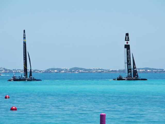 Artemis vs. Softbank - 35th AC, LVC, Bermuda, 4. Juni 2017 - Photo © Anarchist Alex